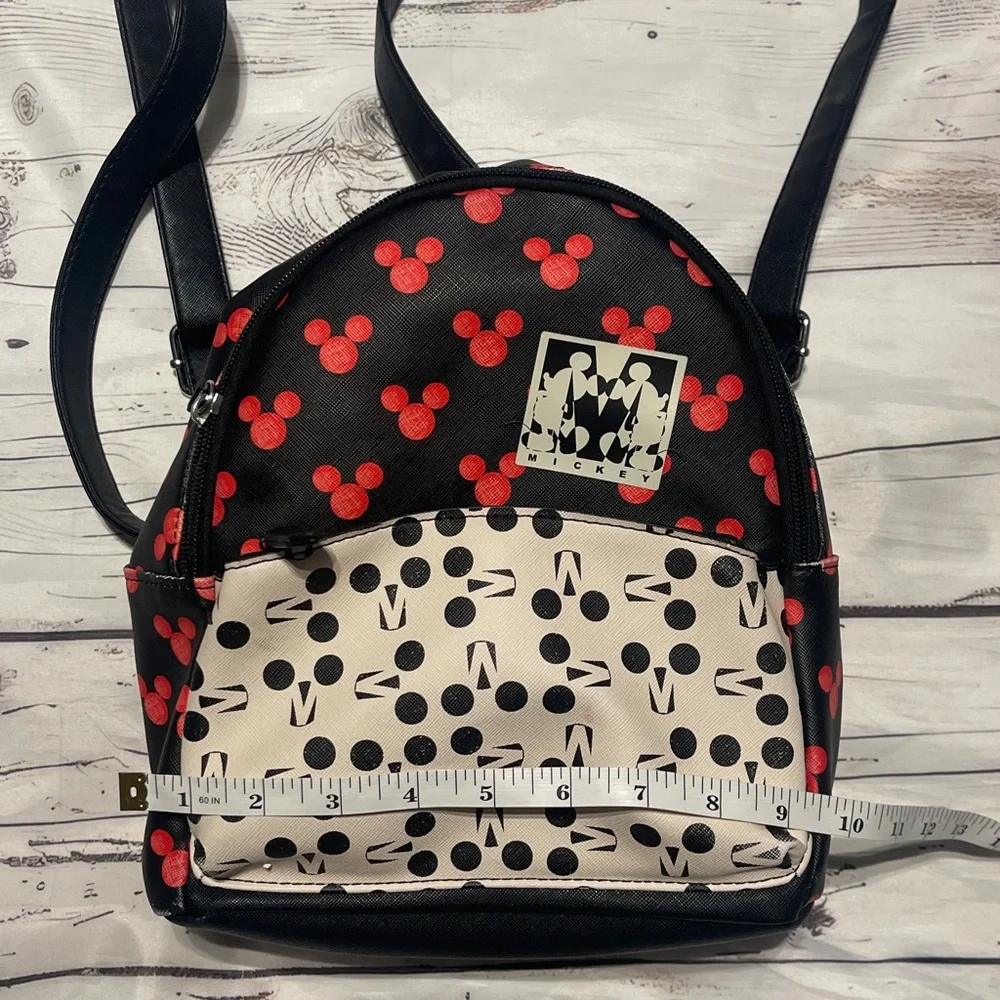 Danielle Nicole Mickey Mouse Backpack - Black Red White Preowned